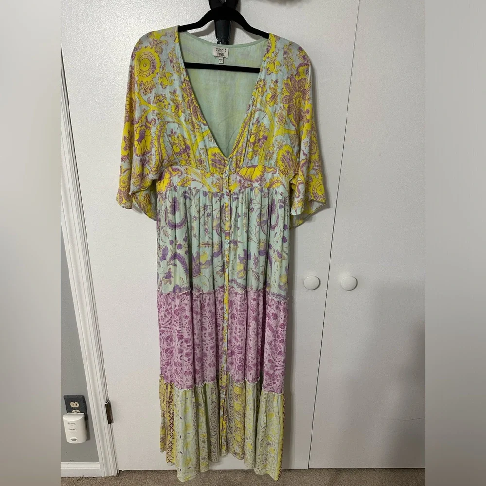 Hemant & Nandita multi color maxi dress - Picture 1 of 6